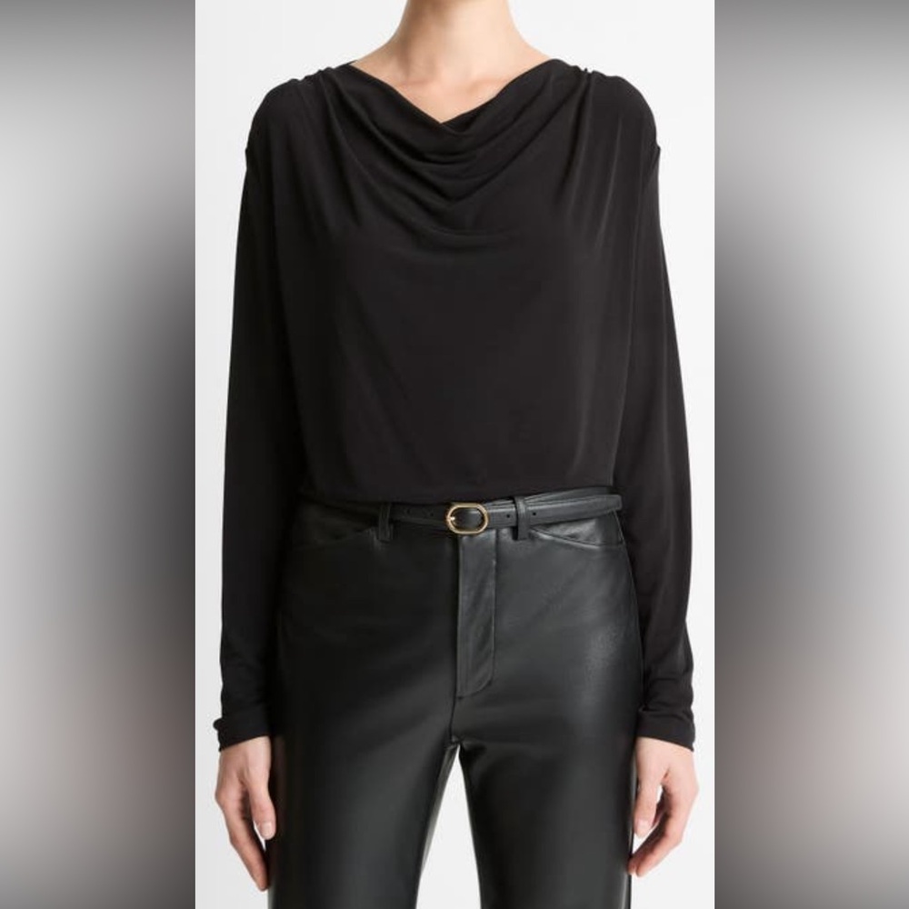 Ted Baker London Black Cowel Neck Women's Top Size 0